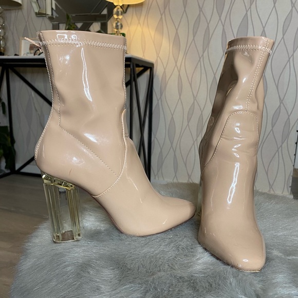 Aldo Shoes - Aldo heeled boots size 6. Clear chunky heel